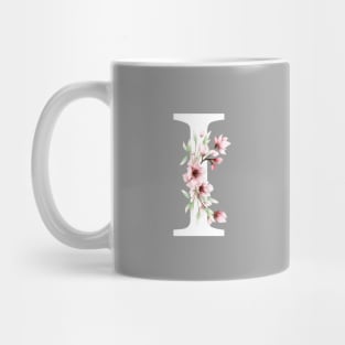 Letter I Monogram With Cherry Blossoms Mug